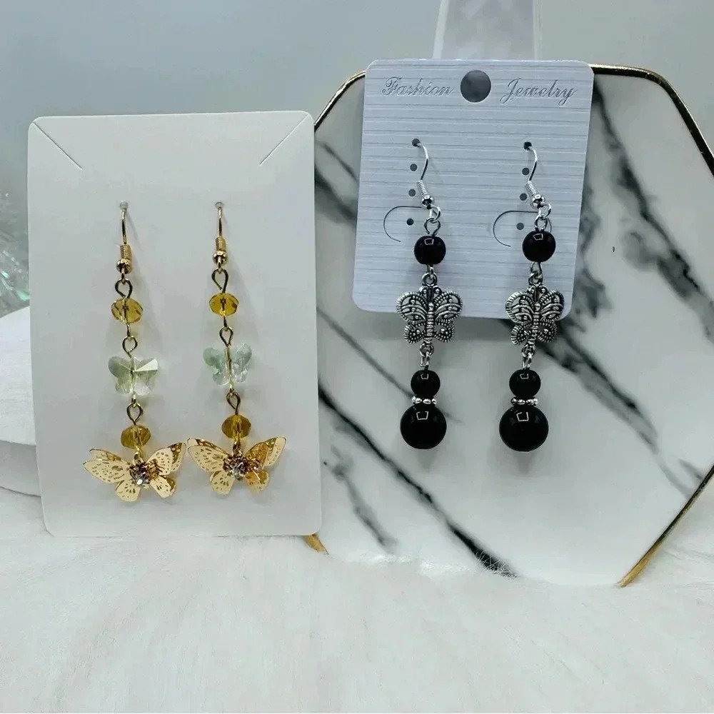 Butterfly Statement Earrings Bundle Duo